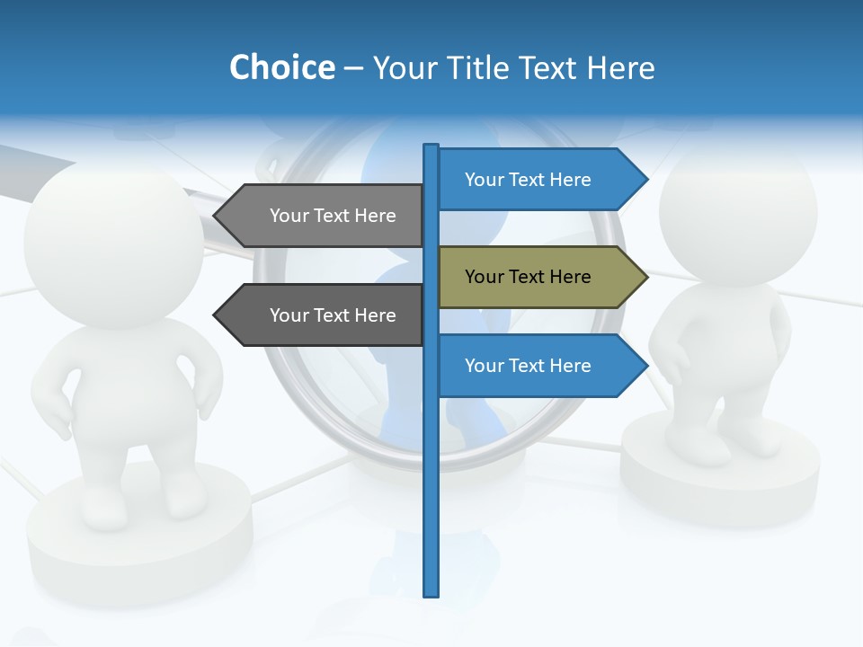 Lens Enlarge Examine PowerPoint Template