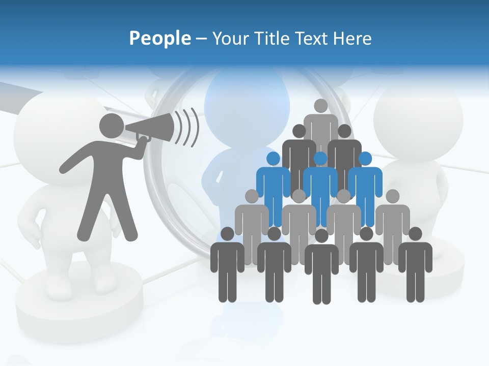 Lens Enlarge Examine PowerPoint Template