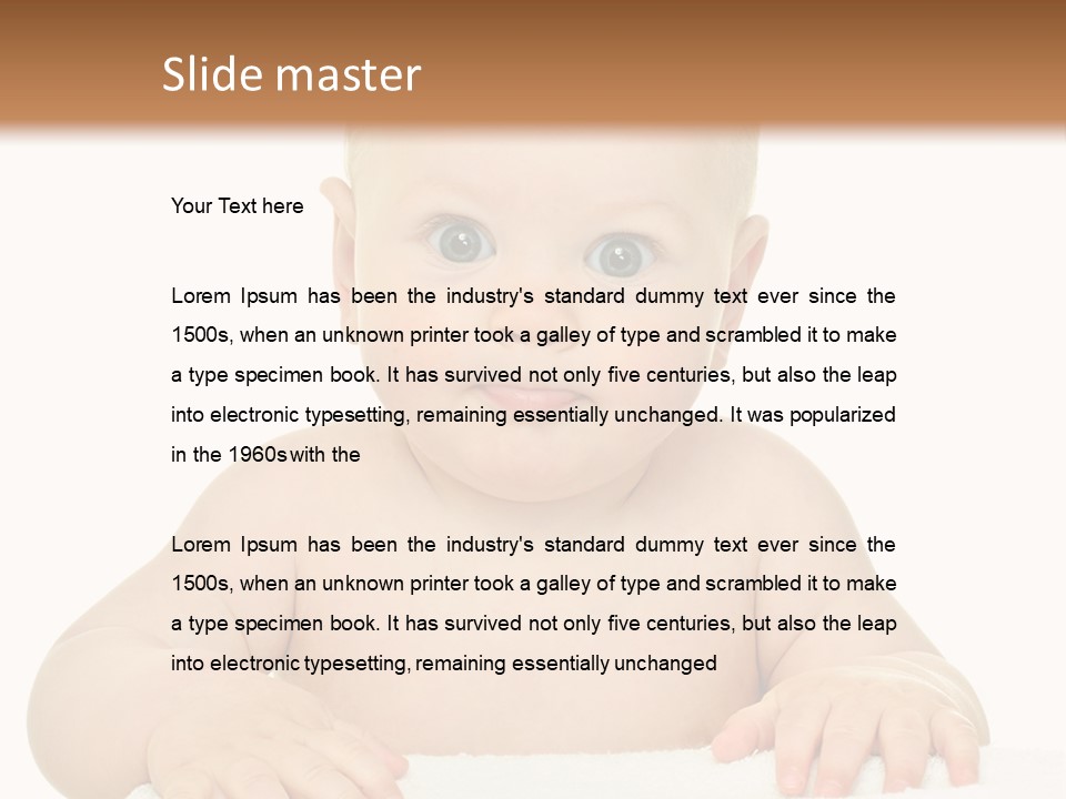 Child Toddler Purity PowerPoint Template