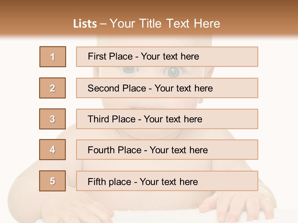 Child Toddler Purity PowerPoint Template