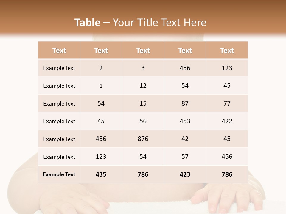 Child Toddler Purity PowerPoint Template