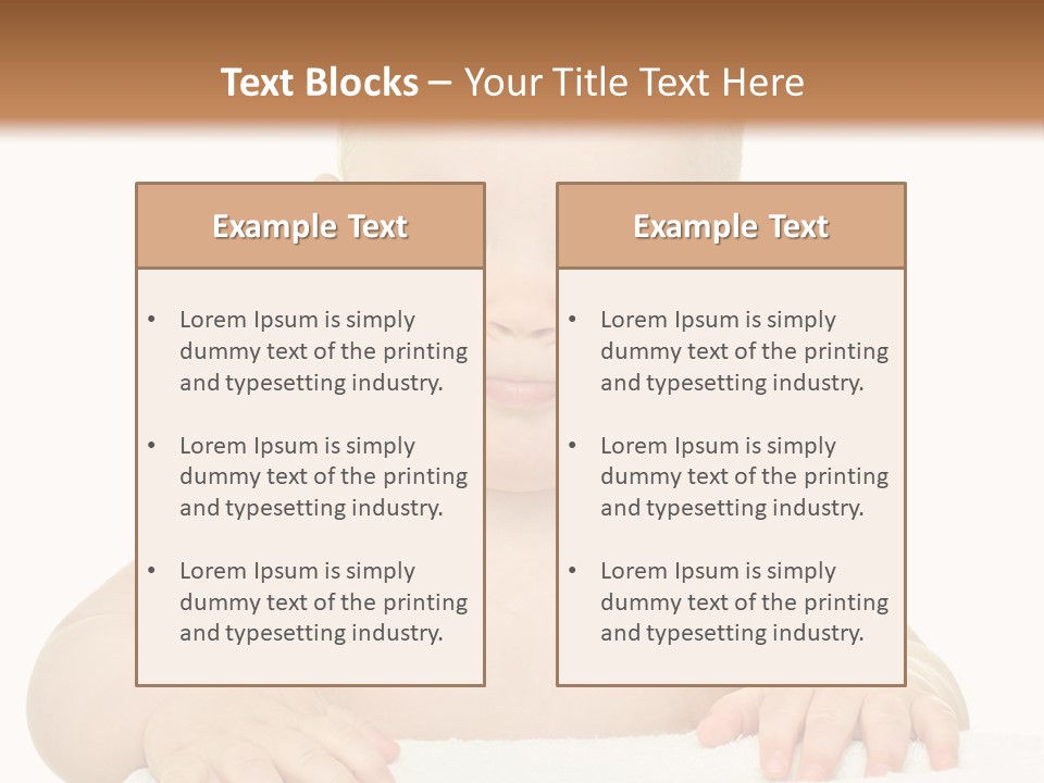 Child Toddler Purity PowerPoint Template