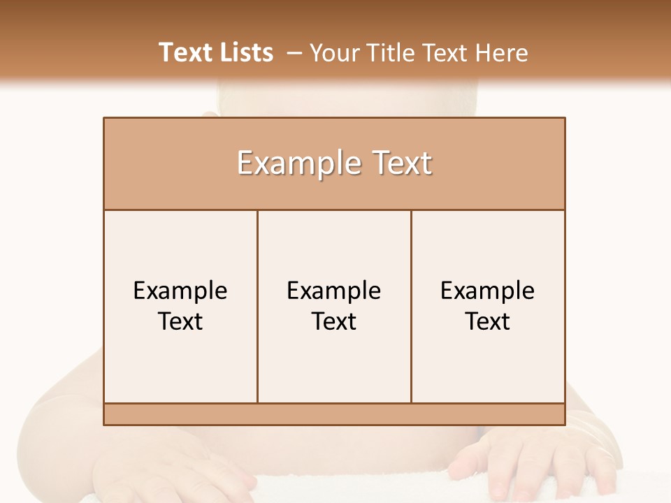 Child Toddler Purity PowerPoint Template