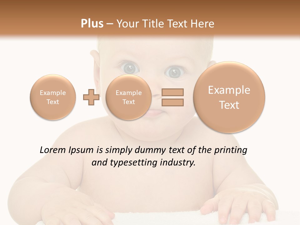 Child Toddler Purity PowerPoint Template