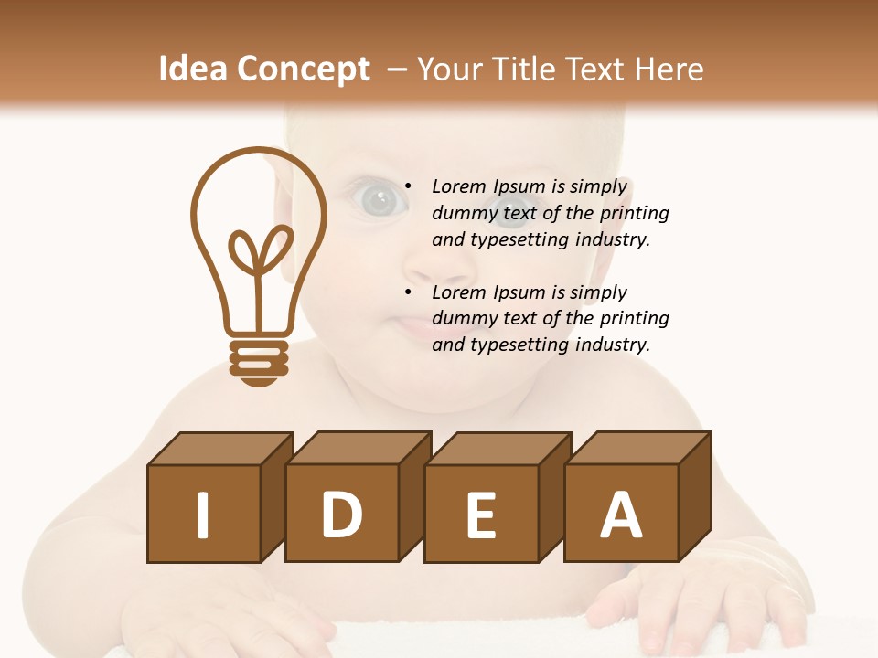 Child Toddler Purity PowerPoint Template