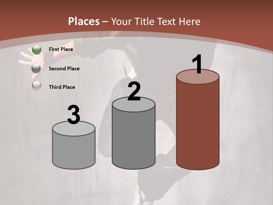 Man Modern Stunt PowerPoint Template