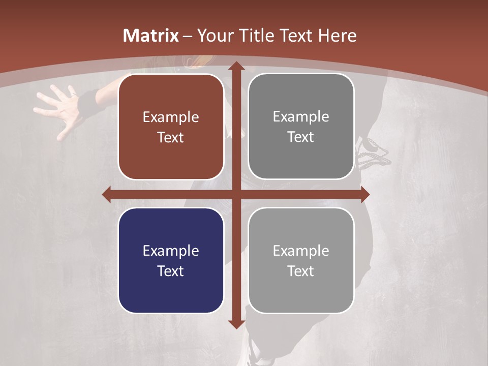 Man Modern Stunt PowerPoint Template