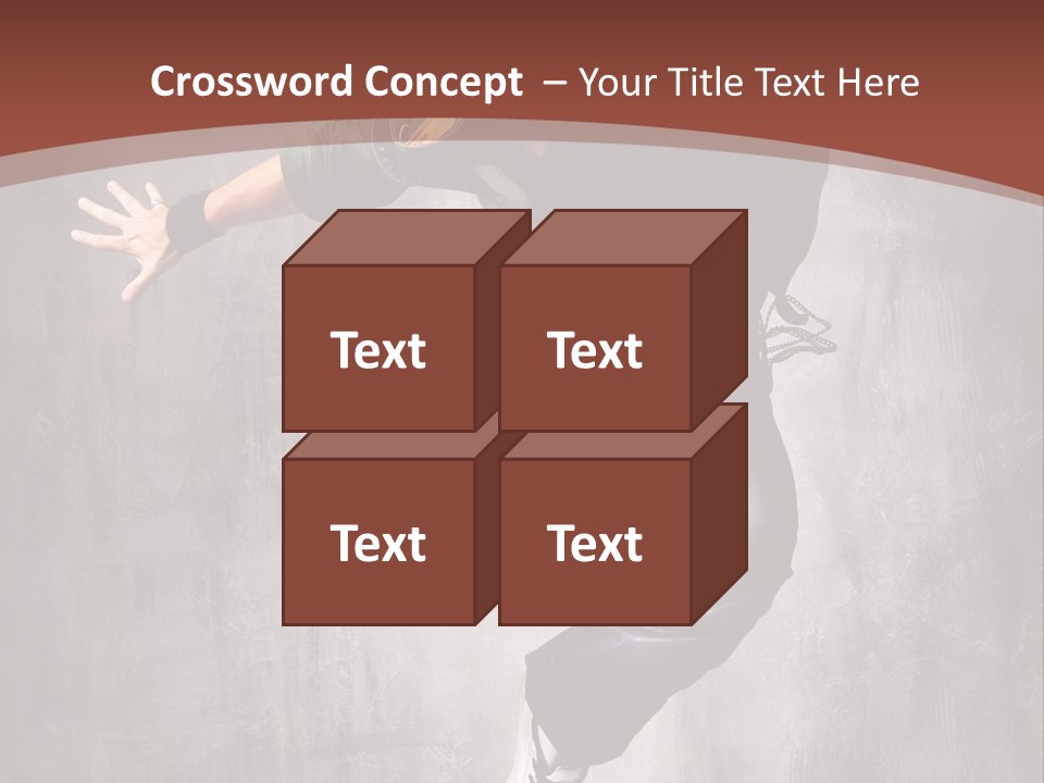 Man Modern Stunt PowerPoint Template