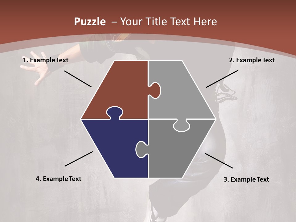 Man Modern Stunt PowerPoint Template