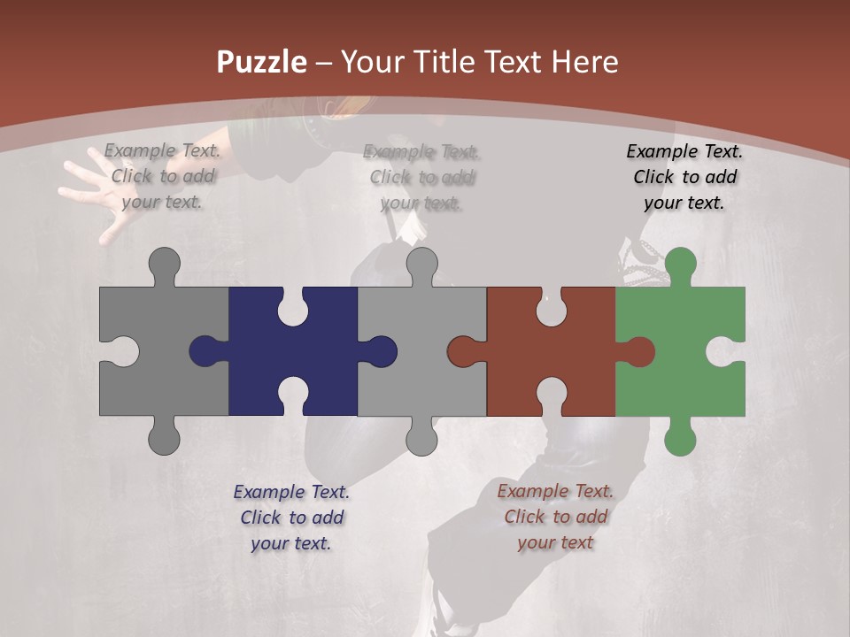 Man Modern Stunt PowerPoint Template