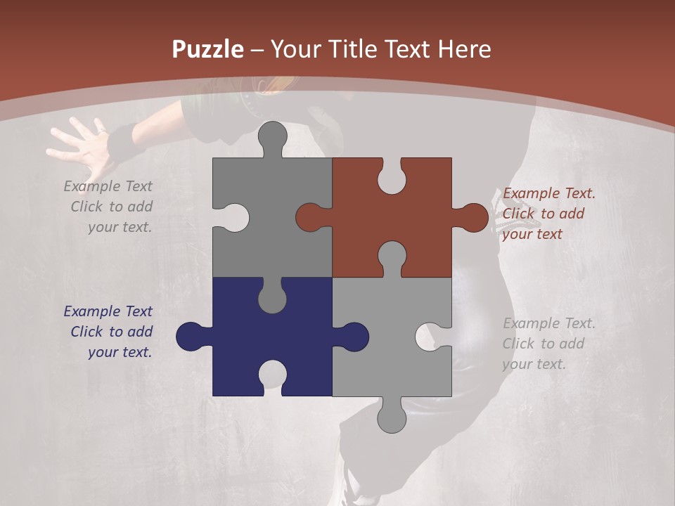 Man Modern Stunt PowerPoint Template