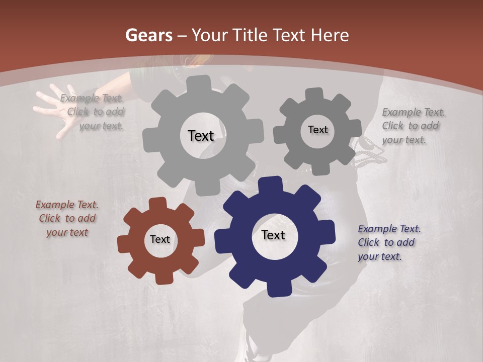 Man Modern Stunt PowerPoint Template