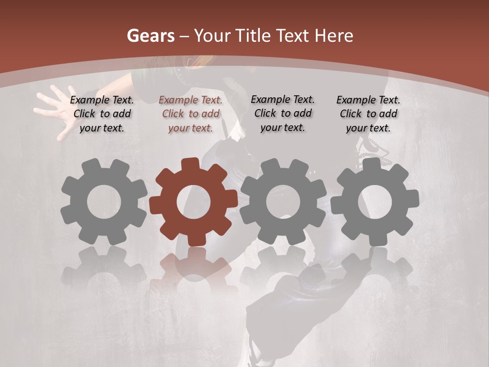 Man Modern Stunt PowerPoint Template