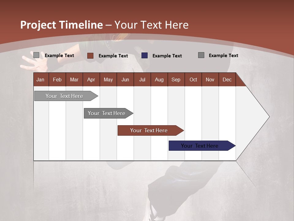 Man Modern Stunt PowerPoint Template