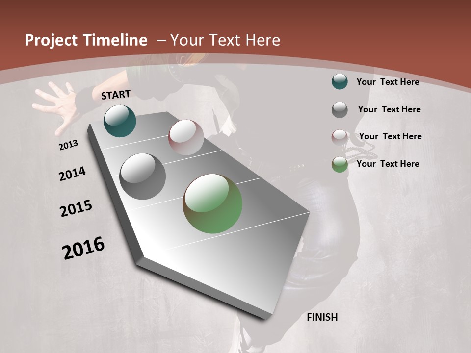 Man Modern Stunt PowerPoint Template