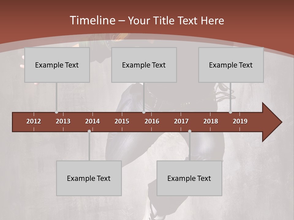 Man Modern Stunt PowerPoint Template