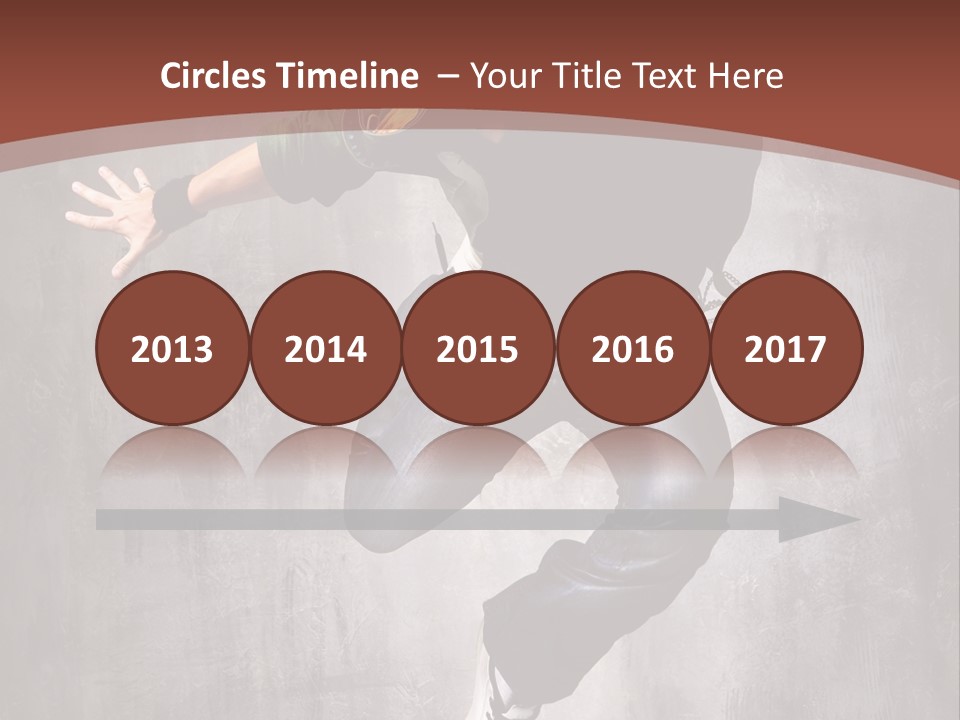 Man Modern Stunt PowerPoint Template