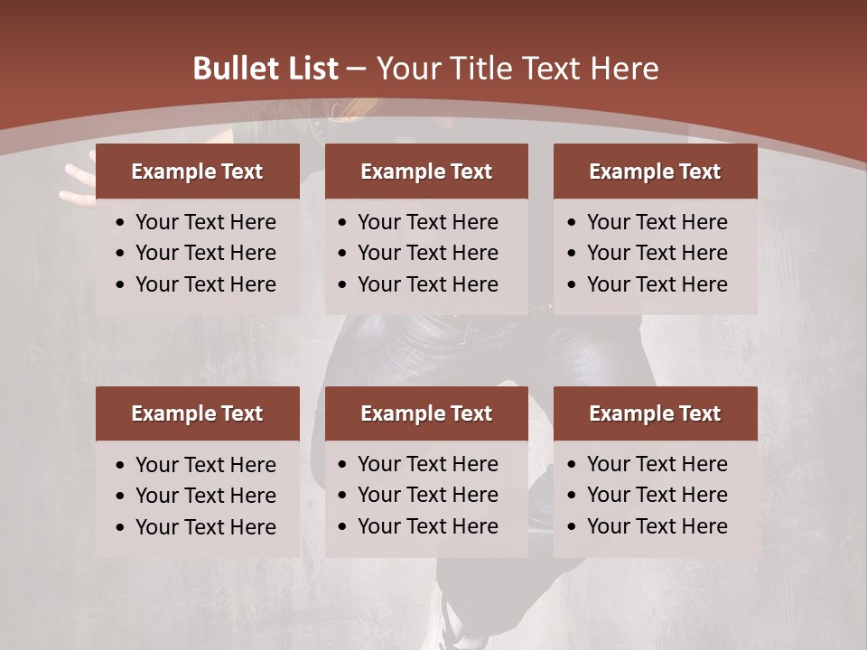 Man Modern Stunt PowerPoint Template