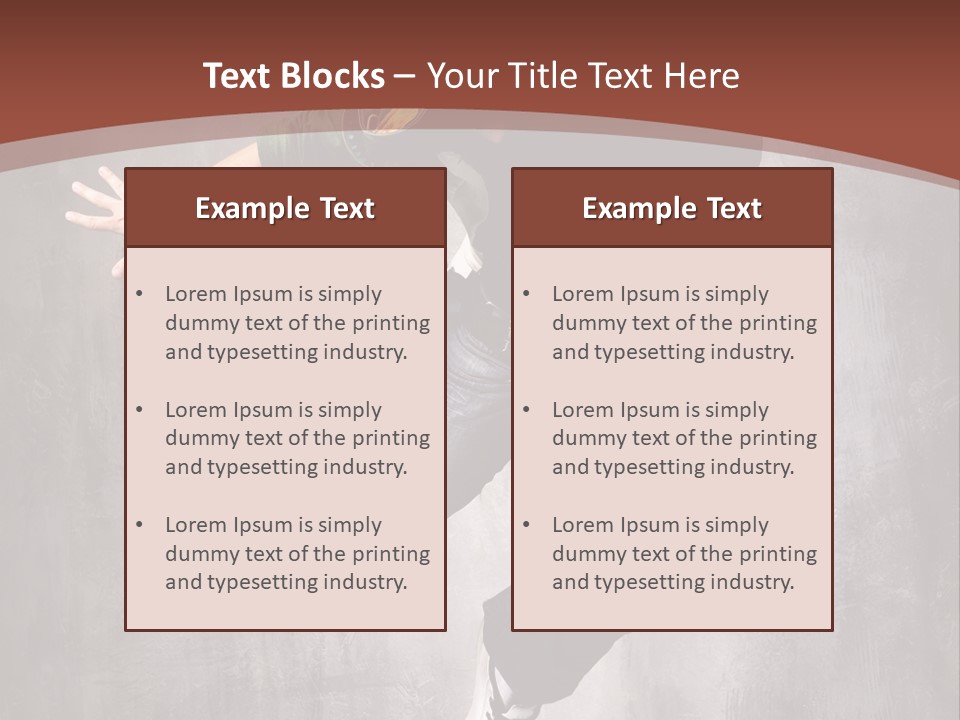 Man Modern Stunt PowerPoint Template