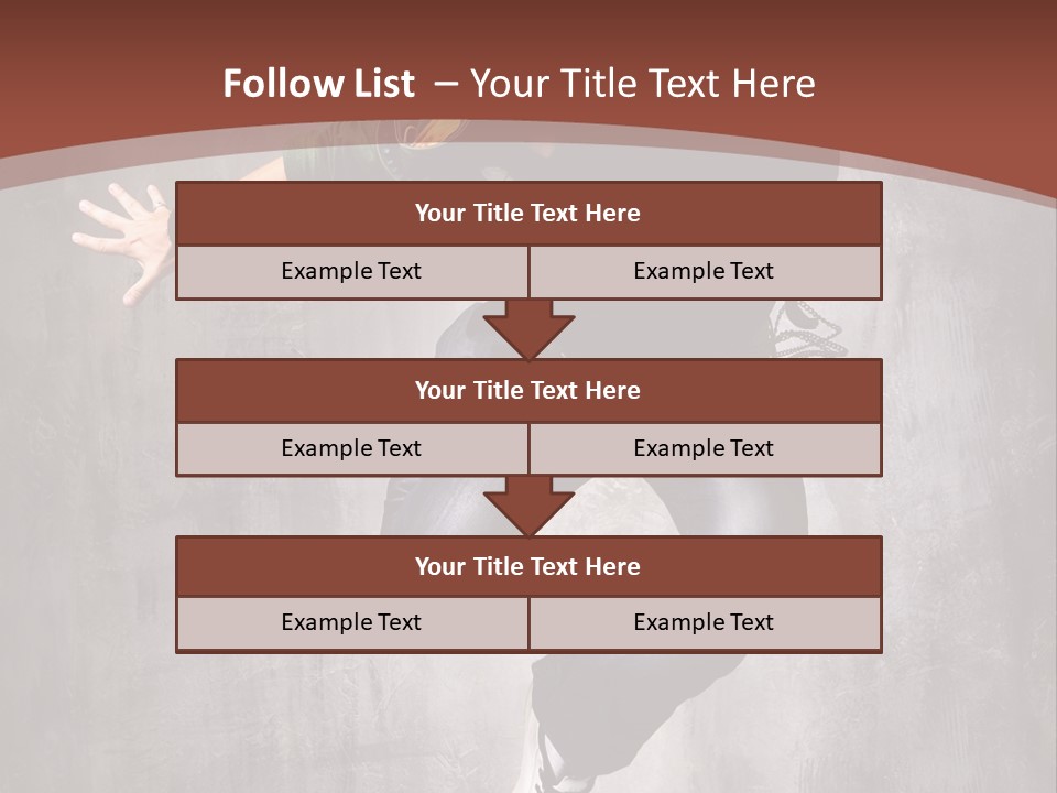 Man Modern Stunt PowerPoint Template