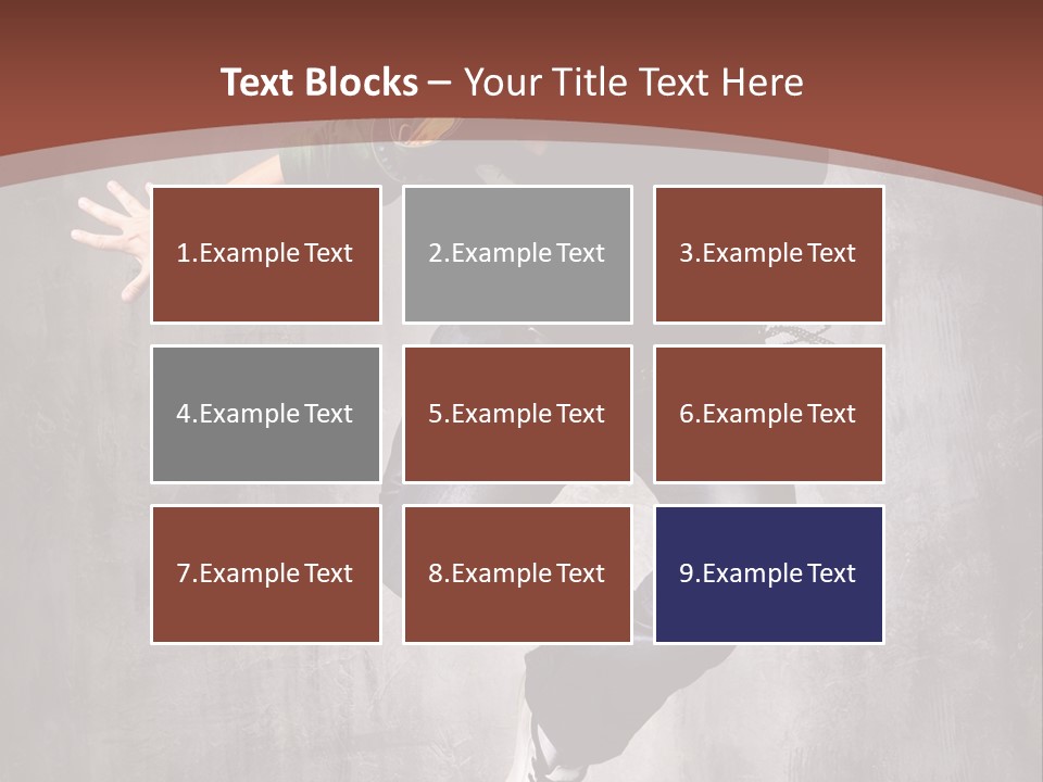 Man Modern Stunt PowerPoint Template