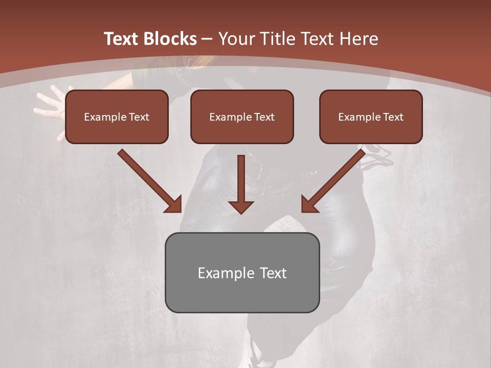 Man Modern Stunt PowerPoint Template