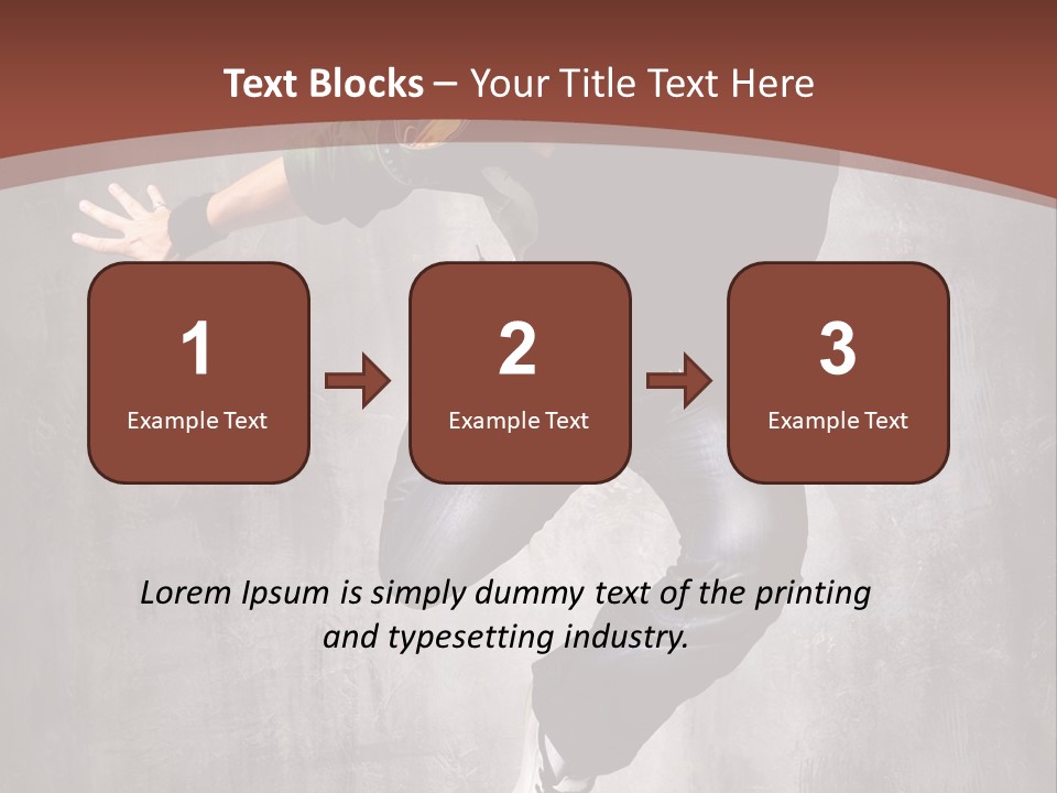 Man Modern Stunt PowerPoint Template