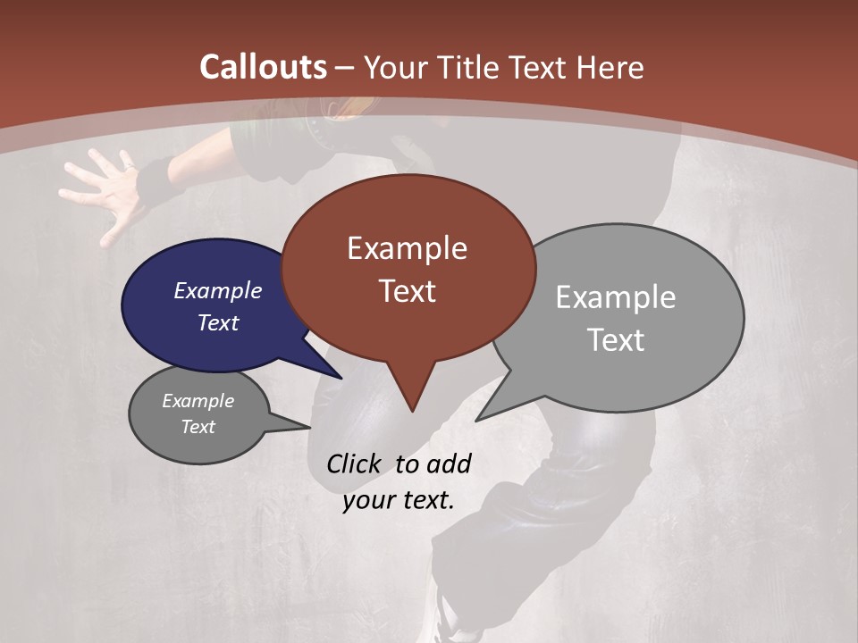 Man Modern Stunt PowerPoint Template