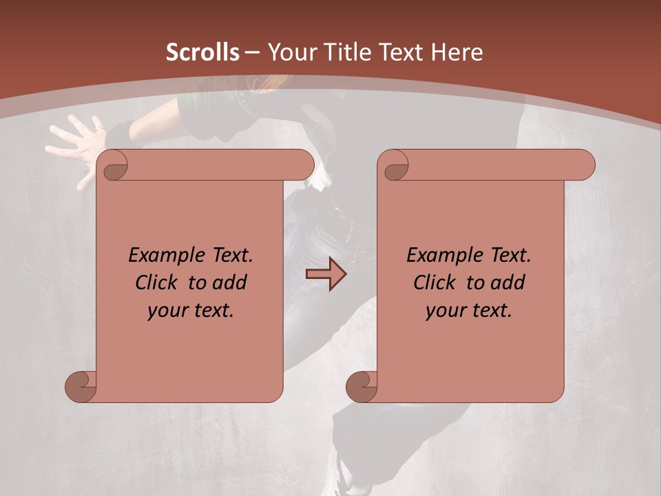 Man Modern Stunt PowerPoint Template