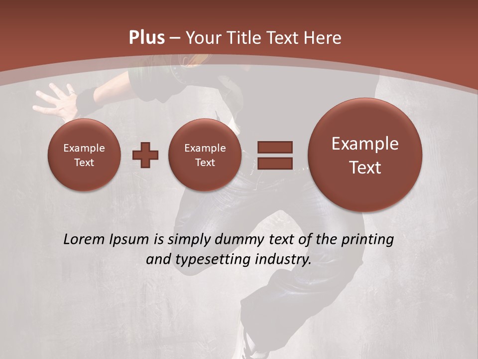 Man Modern Stunt PowerPoint Template