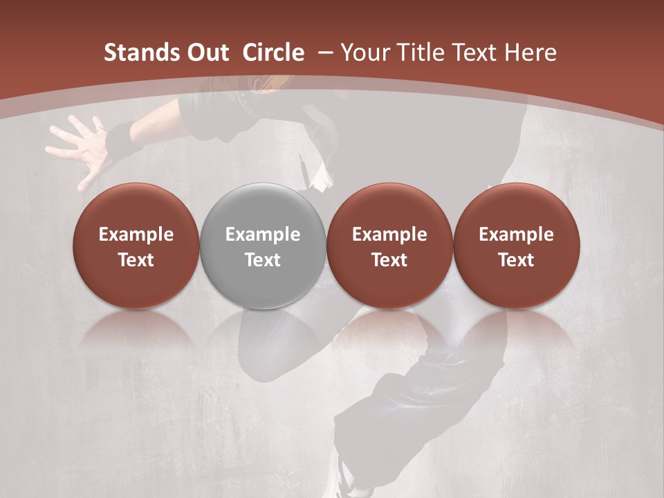Man Modern Stunt PowerPoint Template