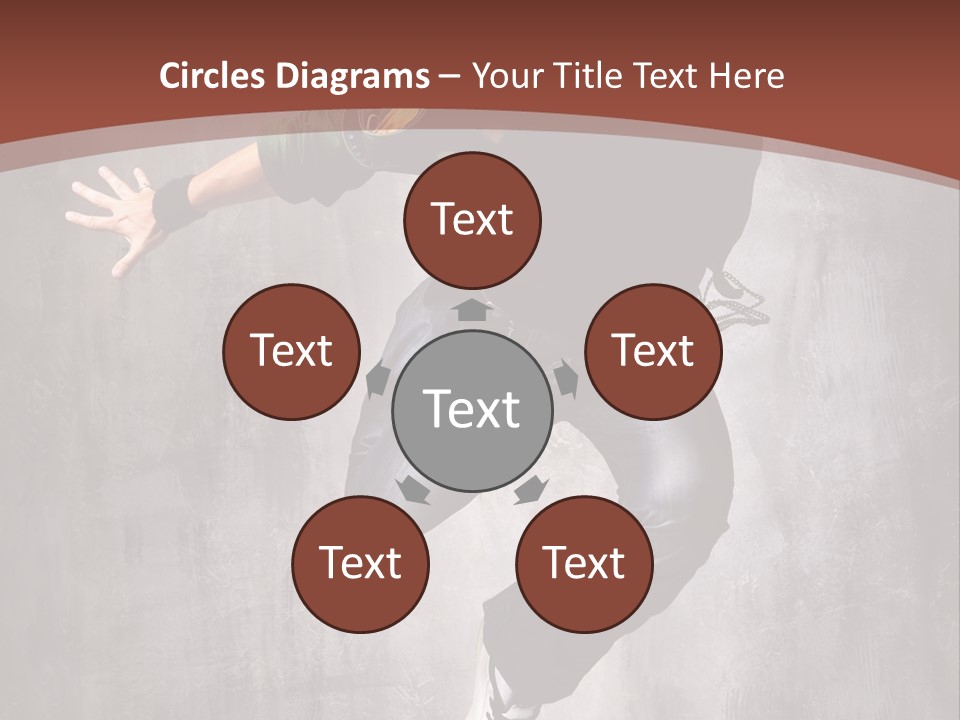 Man Modern Stunt PowerPoint Template