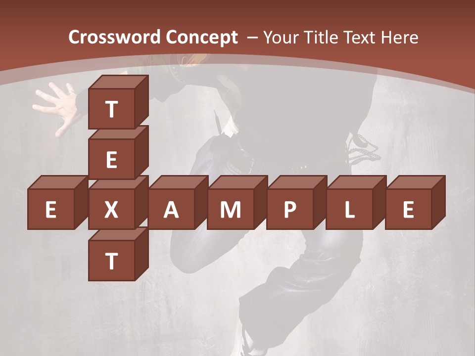 Man Modern Stunt PowerPoint Template