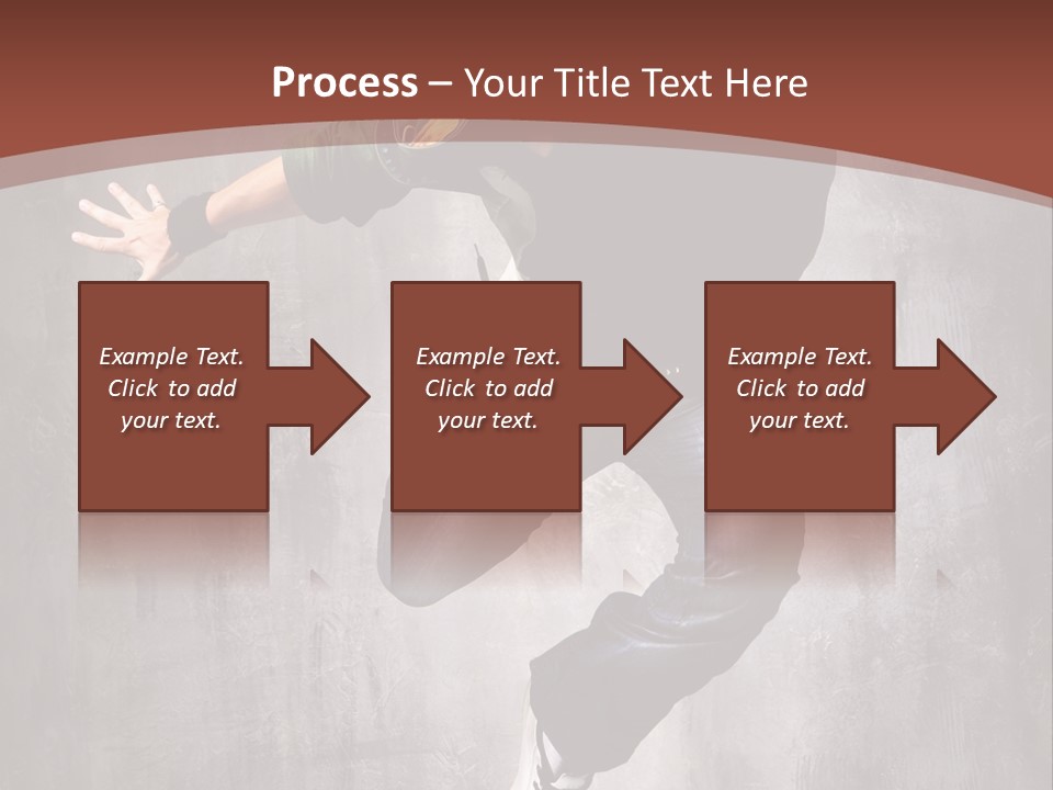 Man Modern Stunt PowerPoint Template
