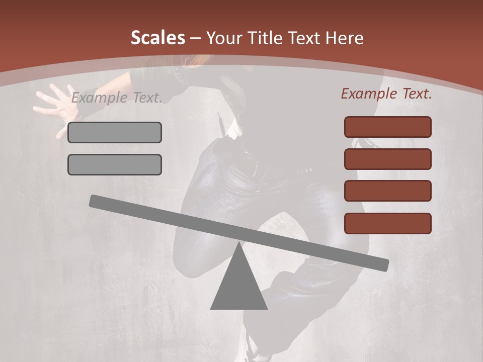 Man Modern Stunt PowerPoint Template