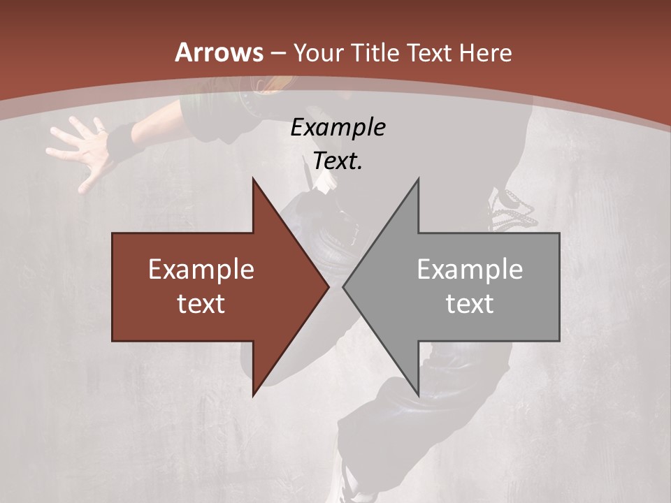 Man Modern Stunt PowerPoint Template