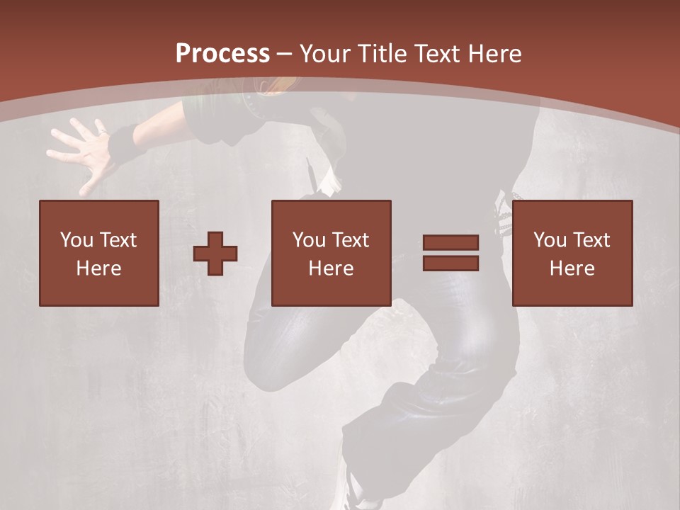 Man Modern Stunt PowerPoint Template