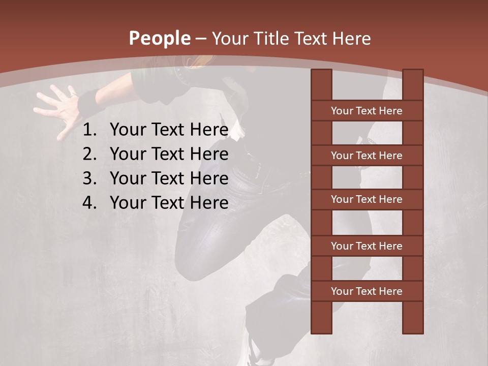 Man Modern Stunt PowerPoint Template