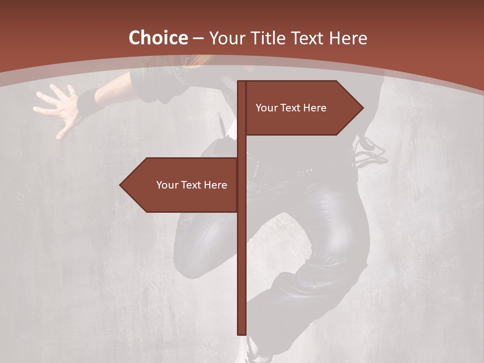 Man Modern Stunt PowerPoint Template