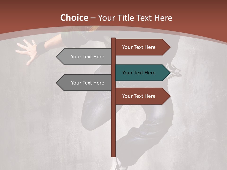 Man Modern Stunt PowerPoint Template