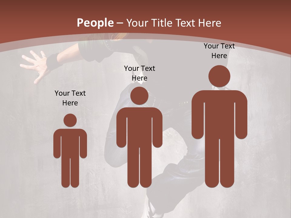 Man Modern Stunt PowerPoint Template