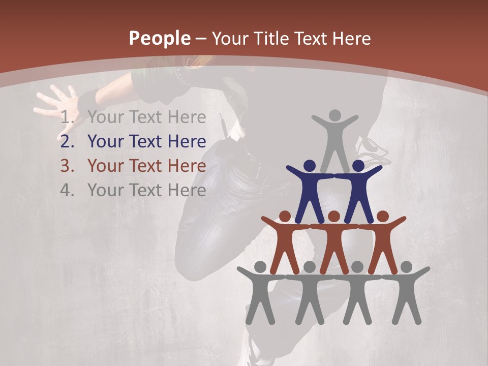 Man Modern Stunt PowerPoint Template