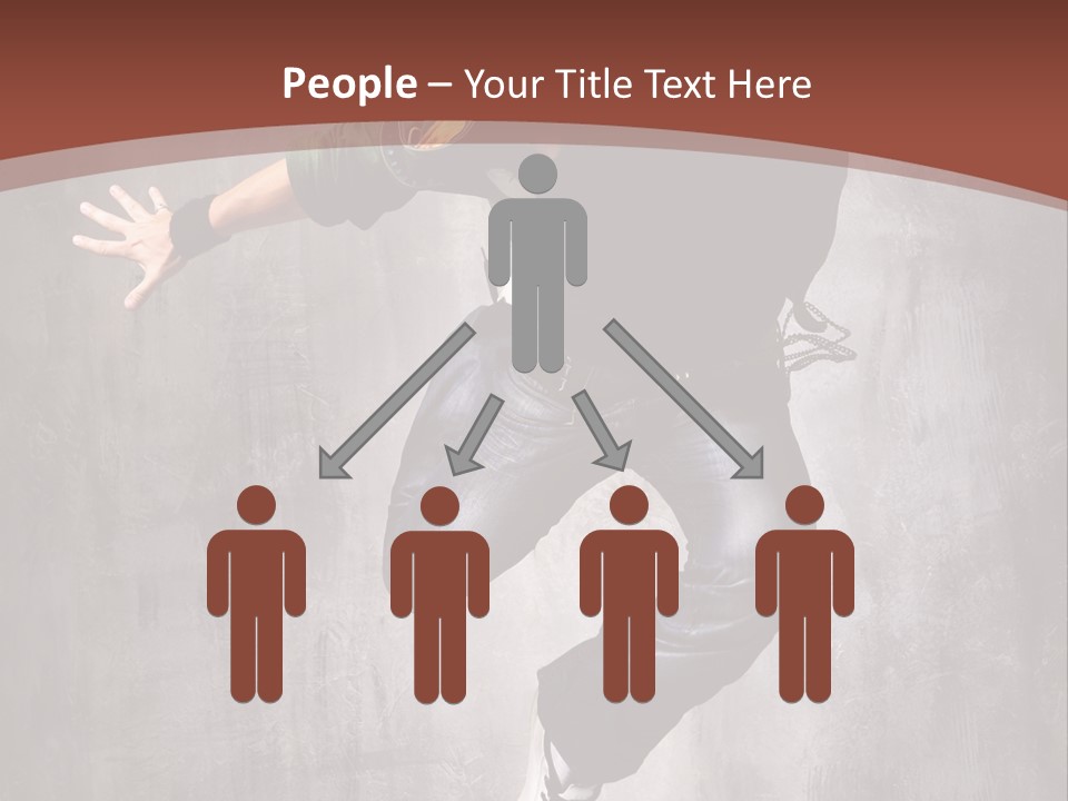 Man Modern Stunt PowerPoint Template