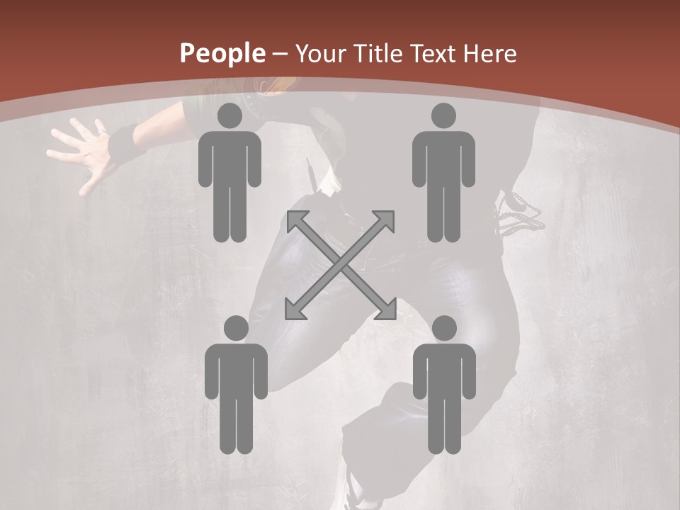 Man Modern Stunt PowerPoint Template