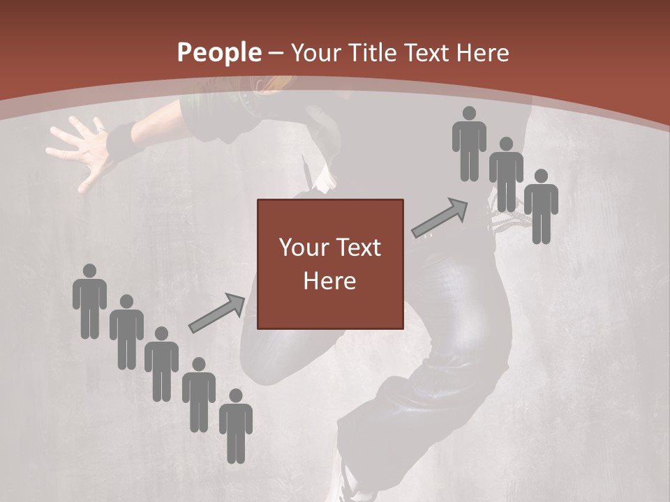 Man Modern Stunt PowerPoint Template