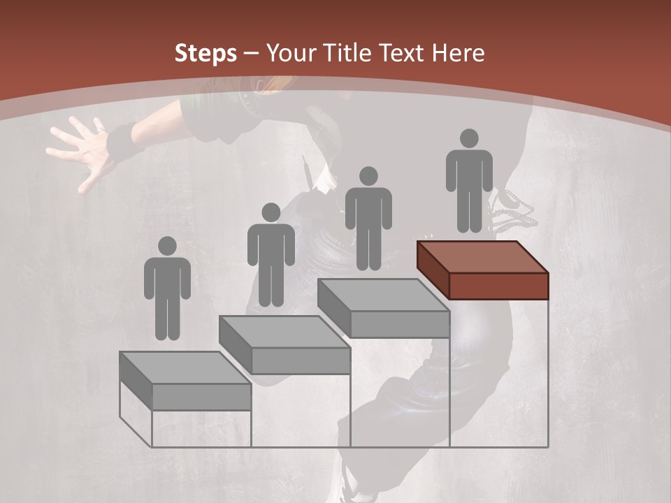 Man Modern Stunt PowerPoint Template