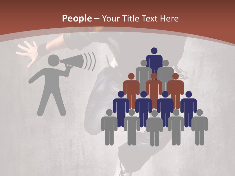 Man Modern Stunt PowerPoint Template