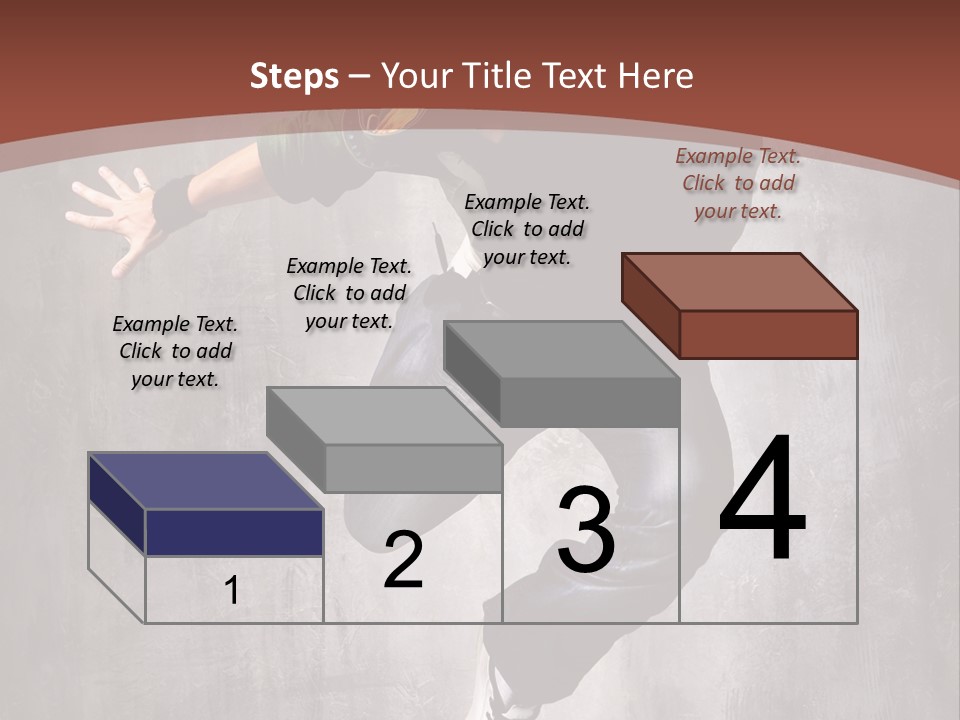 Man Modern Stunt PowerPoint Template