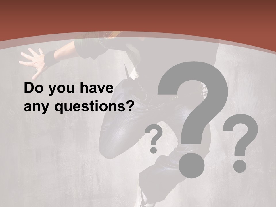 Man Modern Stunt PowerPoint Template