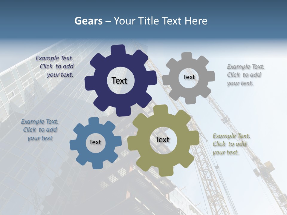 Erect Lift Work PowerPoint Template